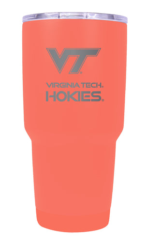 Virginia Tech Hokies Premium Laser Engraved Tumbler - 24oz Stainless Steel Insulated Mug Choose Your Color