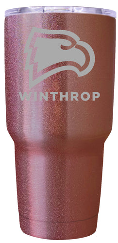 Winthrop University Premium Laser Engraved Tumbler - 24oz Stainless Steel Insulated Mug Rose Gold