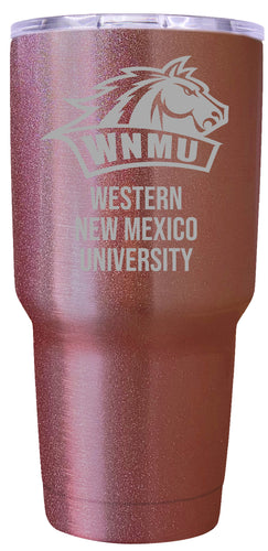 Western New Mexico University Premium Laser Engraved Tumbler - 24oz Stainless Steel Insulated Mug Rose Gold