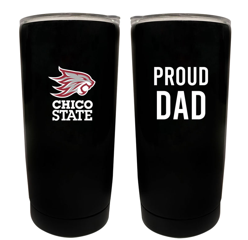California State University NCAA Insulated Tumbler - 16oz Stainless Steel Travel Mug Proud Dad Design Black