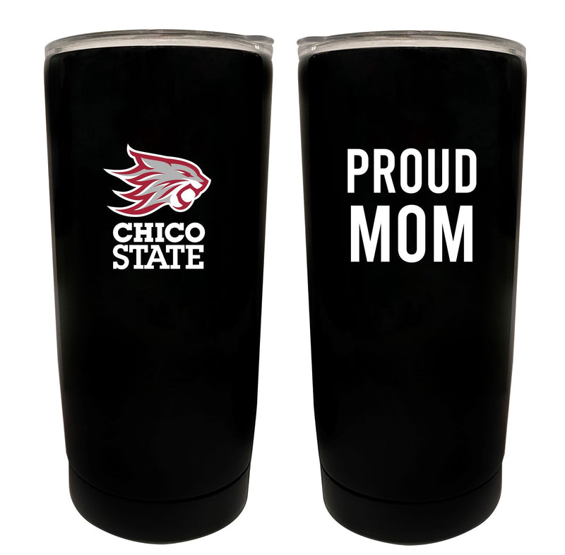 California State University NCAA Insulated Tumbler - 16oz Stainless Steel Travel Mug Proud Mom Design Black