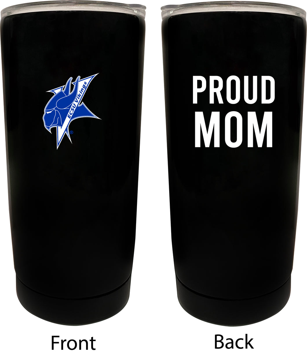 Elizabeth City State University NCAA Insulated Tumbler - 16oz Stainless Steel Travel Mug Proud Mom Design Black
