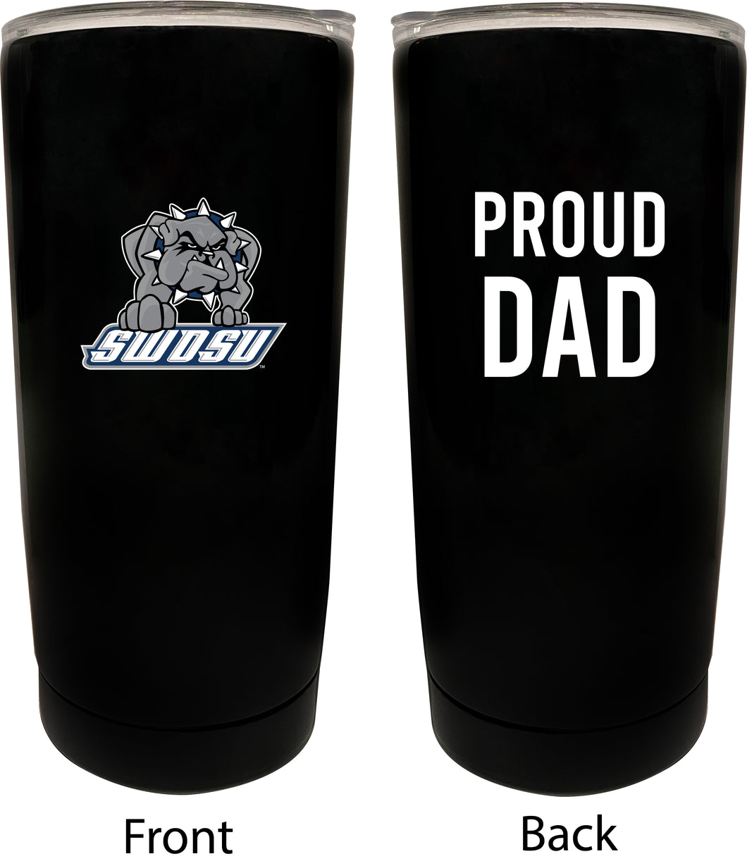 Southwestern Oklahoma State University NCAA Insulated Tumbler - 16oz Stainless Steel Travel Mug Proud Dad Design Black