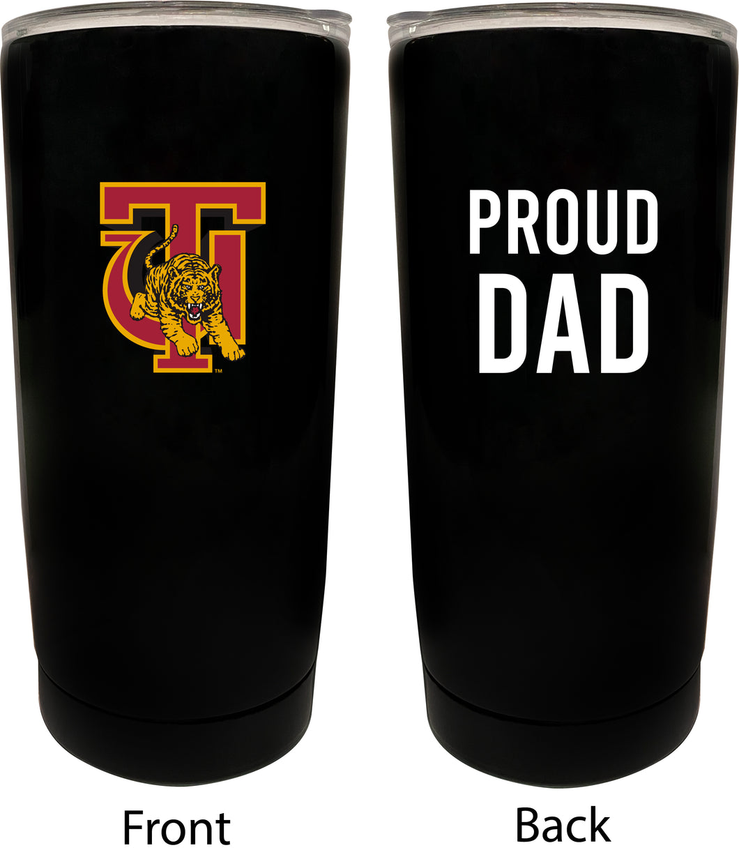 Tuskegee University NCAA Insulated Tumbler - 16oz Stainless Steel Travel Mug Proud Dad Design Black
