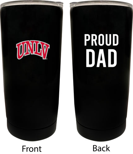 UNLV Rebels NCAA Insulated Tumbler - 16oz Stainless Steel Travel Mug Proud Dad Design Black