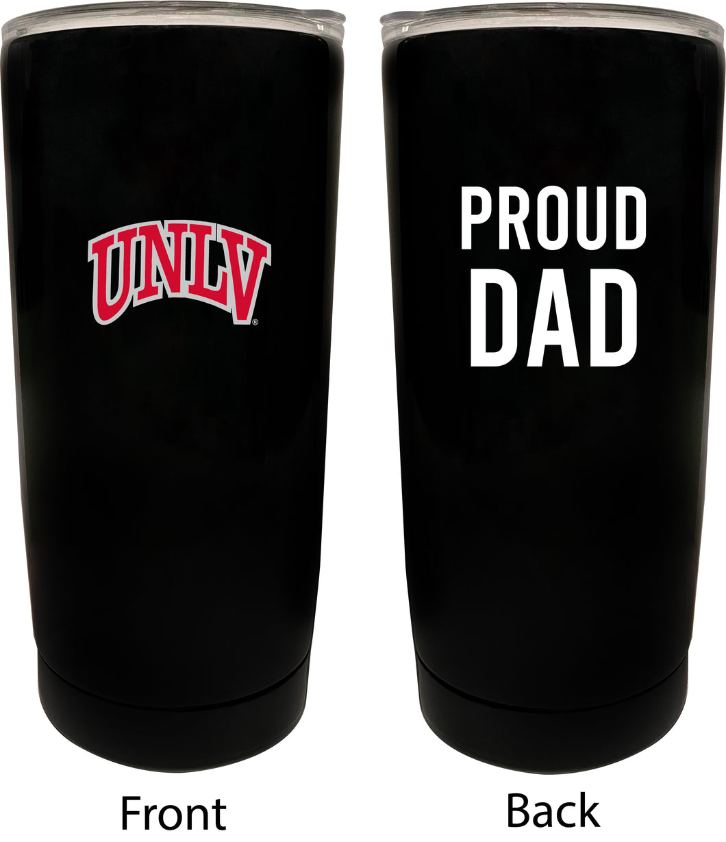 UNLV Rebels NCAA Insulated Tumbler - 16oz Stainless Steel Travel Mug Proud Dad Design Black