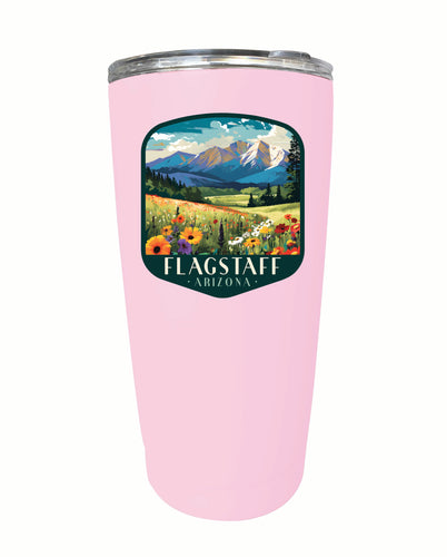 Flagstaff Arizona Design C Souvenir 16 oz Stainless Steel Insulated Tumbler Pink 2-Pack