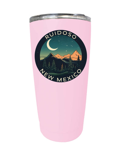 Ruidoso New Mexico Design A Souvenir 16 oz Stainless Steel Insulated Tumbler Pink Single