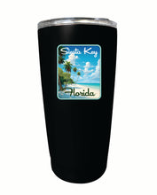 Load image into Gallery viewer, Siesta Key Beach Florida Tropical Beach Design Souvenir 16 oz Stainless Steel Insulated Tumbler
