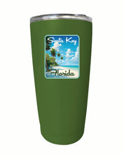 Load image into Gallery viewer, Siesta Key Beach Florida Tropical Beach Design Souvenir 16 oz Stainless Steel Insulated Tumbler
