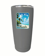 Load image into Gallery viewer, Siesta Key Beach Florida Tropical Beach Design Souvenir 16 oz Stainless Steel Insulated Tumbler

