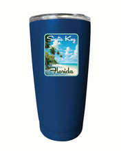 Load image into Gallery viewer, Siesta Key Beach Florida Tropical Beach Design Souvenir 16 oz Stainless Steel Insulated Tumbler
