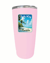 Load image into Gallery viewer, Siesta Key Beach Florida Tropical Beach Design Souvenir 16 oz Stainless Steel Insulated Tumbler
