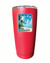 Load image into Gallery viewer, Siesta Key Beach Florida Tropical Beach Design Souvenir 16 oz Stainless Steel Insulated Tumbler

