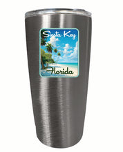 Load image into Gallery viewer, Siesta Key Beach Florida Tropical Beach Design Souvenir 16 oz Stainless Steel Insulated Tumbler
