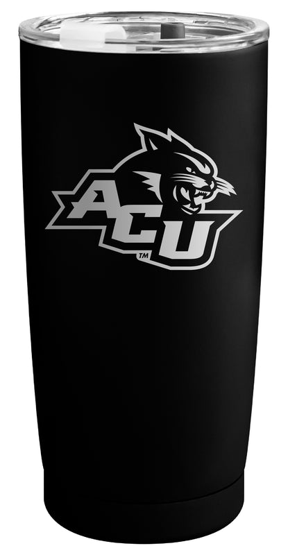Abilene Christian University Officially Licensed 16 oz Engraved Insulated Stainless Steel Tumbler Black