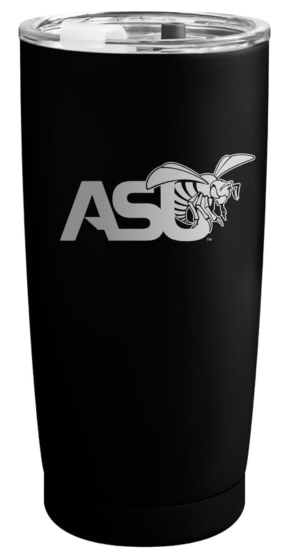 Alabama State University Officially Licensed 16 oz Engraved Insulated Stainless Steel Tumbler Black