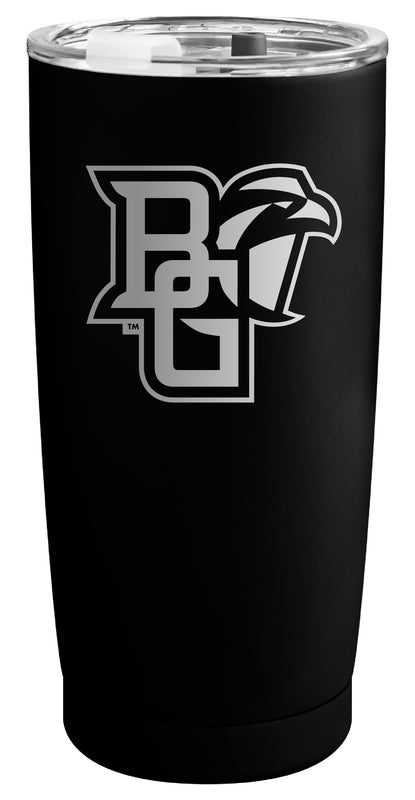 Bowling Green Falcons Officially Licensed 16 oz Engraved Insulated Stainless Steel Tumbler Black