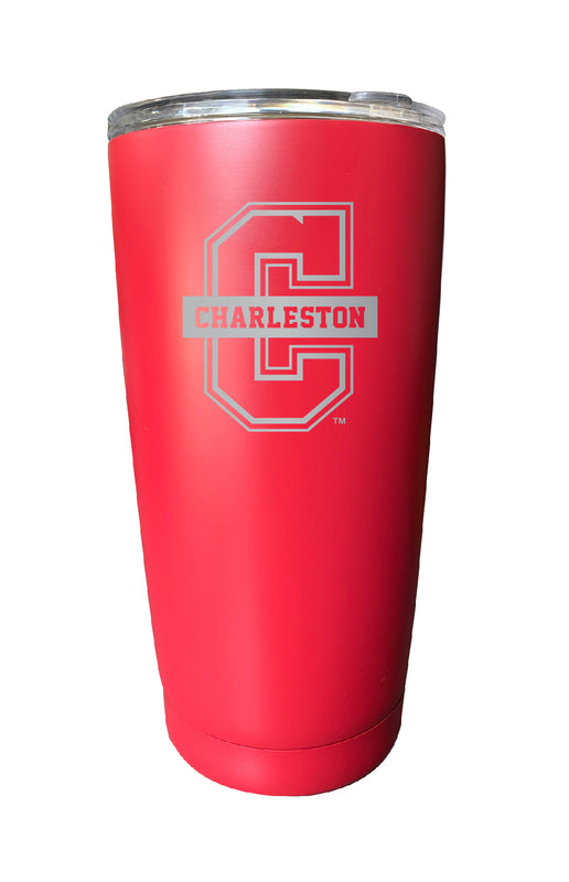 College of Charleston NCAA Laser-Engraved Tumbler - 16oz Stainless Steel Insulated Mug Choose Your Color