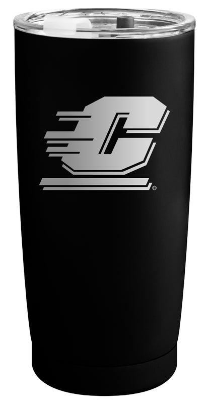 Central Michigan University Officially Licensed 16 oz Engraved Insulated Stainless Steel Tumbler Black