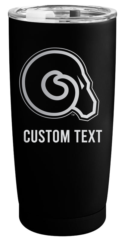 Albany State University Customizable Officially Licensed 16 oz Engraved Insulated Stainless Steel Tumbler Black
