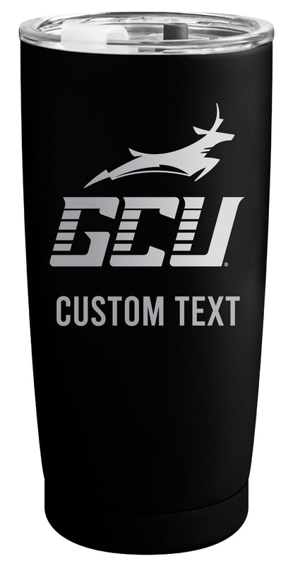 Grand Canyon University Lopes Customizable Officially Licensed 16 oz Engraved Insulated Stainless Steel Tumbler Black