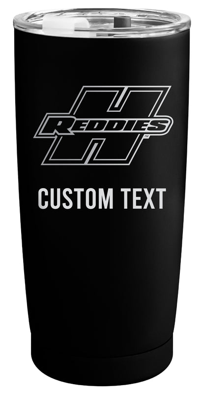 Henderson State Reddies Customizable Officially Licensed 16 oz Engraved Insulated Stainless Steel Tumbler Black
