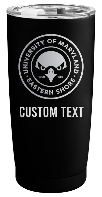 Maryland Eastern Shore Customizable Officially Licensed 16 oz Engraved Insulated Stainless Steel Tumbler Black