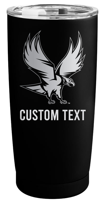 North Carolina Central Eagles Customizable Officially Licensed 16 oz Engraved Insulated Stainless Steel Tumbler Black
