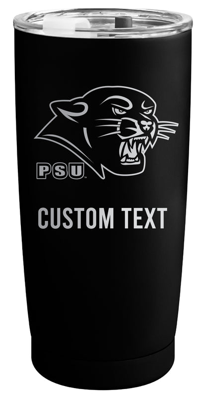 Plymouth State University Customizable Officially Licensed 16 oz Engraved Insulated Stainless Steel Tumbler Black