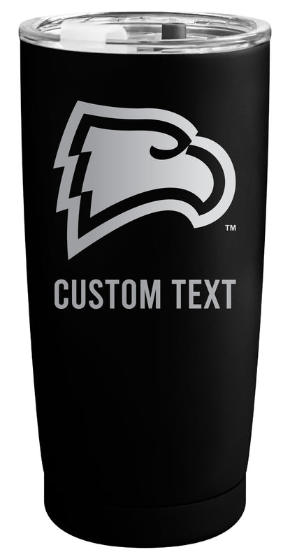 Winthrop University Customizable Officially Licensed 16 oz Engraved Insulated Stainless Steel Tumbler Black