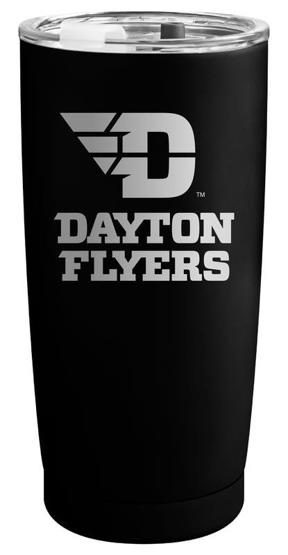 Dayton Flyers Officially Licensed 16 oz Engraved Insulated Stainless Steel Tumbler Black