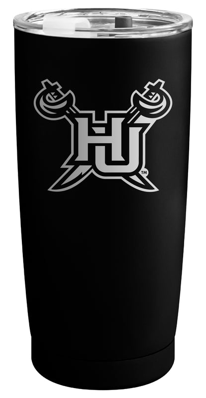 Hampton University Officially Licensed 16 oz Engraved Insulated Stainless Steel Tumbler Black