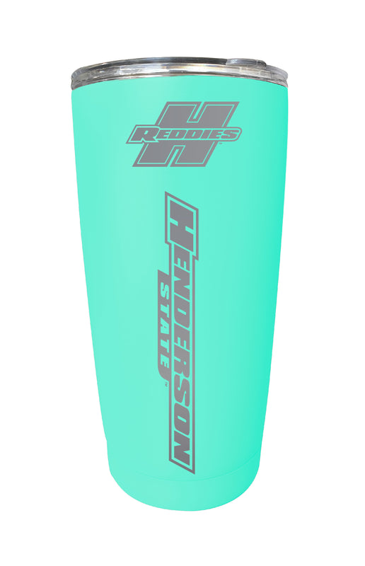 Henderson State Reddies 16 oz Stainless Steel Etched Tumbler - Choose Your Color