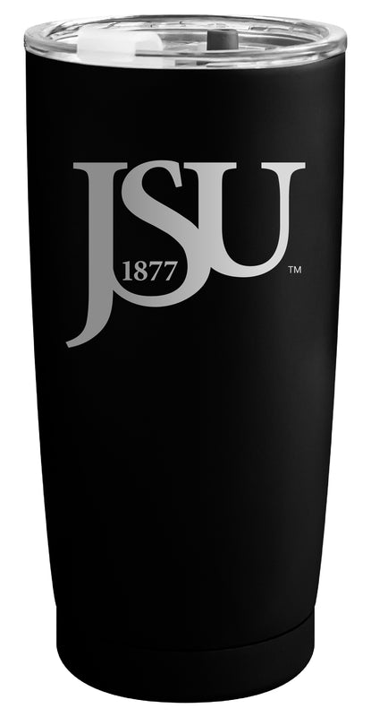 Jackson State University Officially Licensed 16 oz Engraved Insulated Stainless Steel Tumbler Black