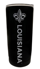Load image into Gallery viewer, Louisiana at Lafayette 16 oz Stainless Steel Etched Tumbler - Choose Your Color
