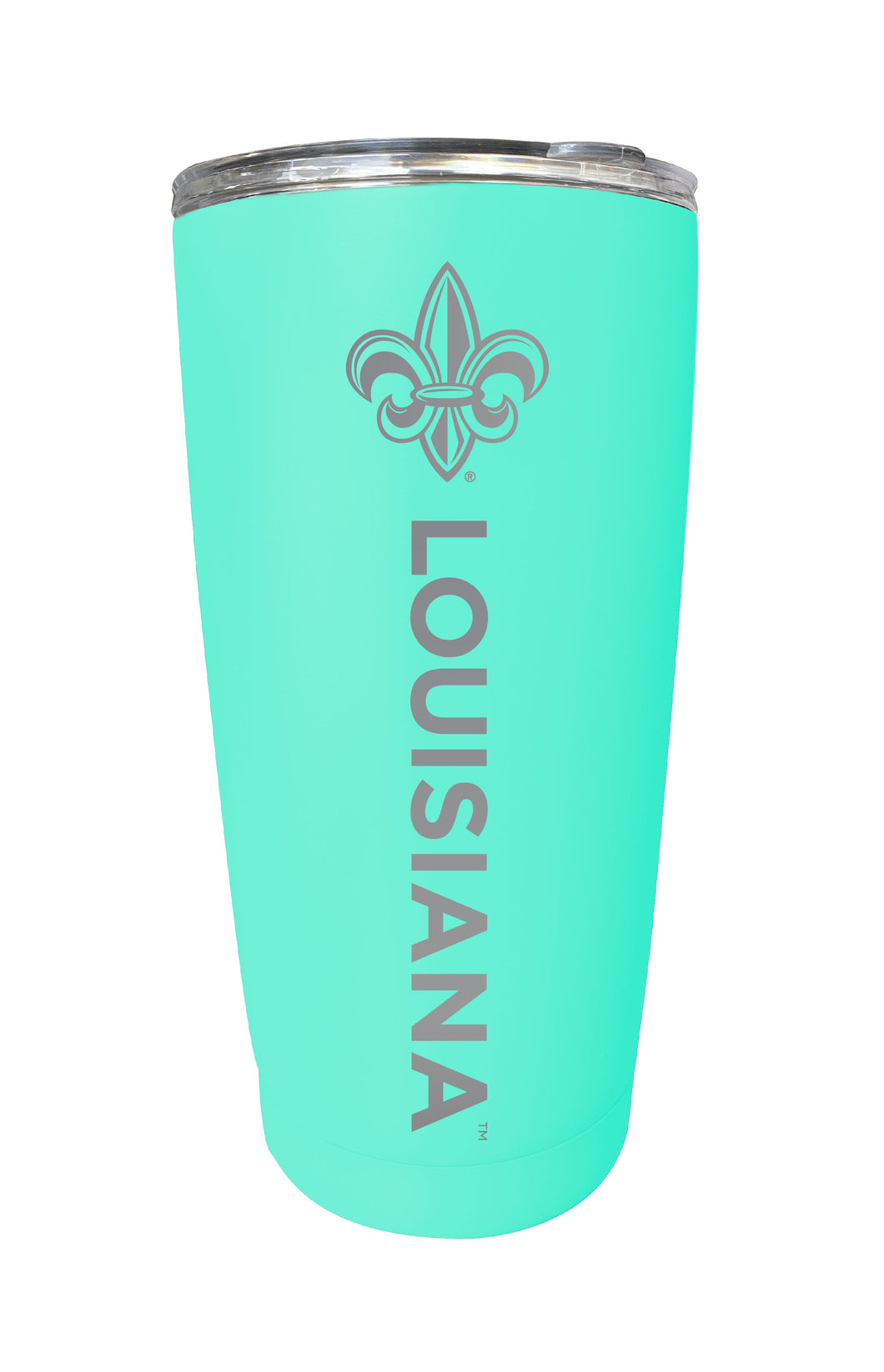 Louisiana at Lafayette 16 oz Stainless Steel Etched Tumbler - Choose Your Color
