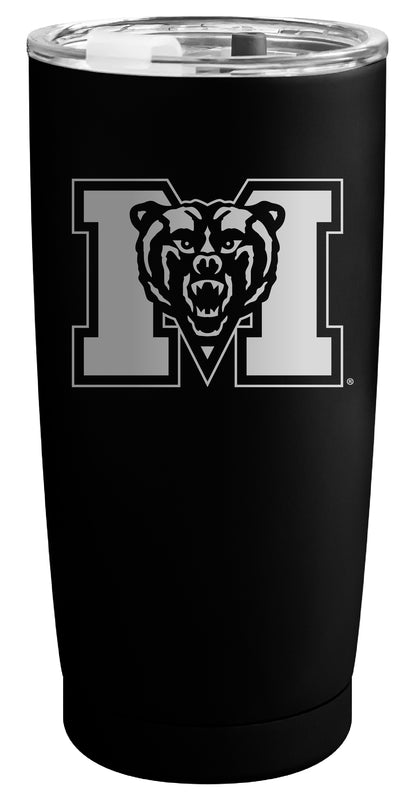 Mercer University Officially Licensed 16 oz Engraved Insulated Stainless Steel Tumbler Black