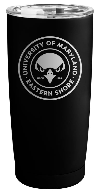 Maryland Eastern Shore Officially Licensed 16 oz Engraved Insulated Stainless Steel Tumbler Black