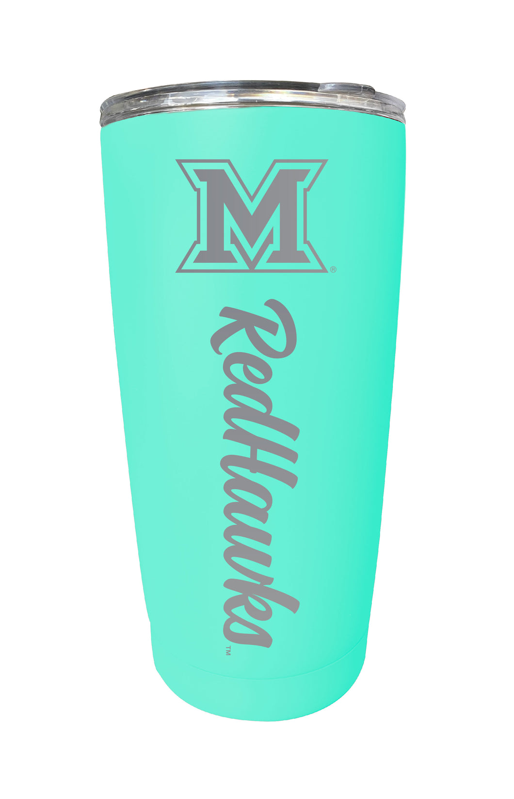 Miami of Ohio 16 oz Stainless Steel Etched Tumbler - Choose Your Color