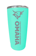 Load image into Gallery viewer, Nebraska at Omaha 16 oz Stainless Steel Etched Tumbler - Choose Your Color
