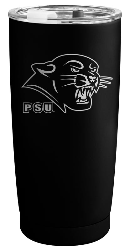 Plymouth State University Officially Licensed 16 oz Engraved Insulated Stainless Steel Tumbler Black