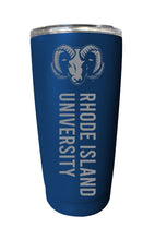 Load image into Gallery viewer, Rhode Island University 16 oz Stainless Steel Etched Tumbler - Choose Your Color

