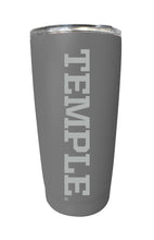 Load image into Gallery viewer, Temple University 16 oz Stainless Steel Etched Tumbler - Choose Your Color
