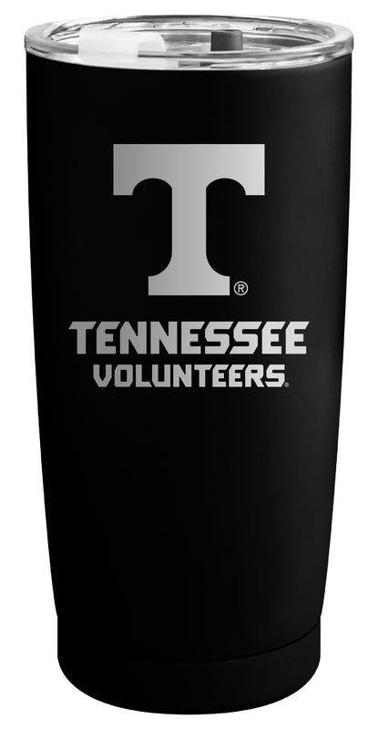 Tennessee Knoxville Volunteers Officially Licensed 16 oz Engraved Insulated Stainless Steel Tumbler Black