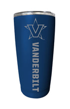 Load image into Gallery viewer, Vanderbilt University 16 oz Stainless Steel Etched Tumbler - Choose Your Color
