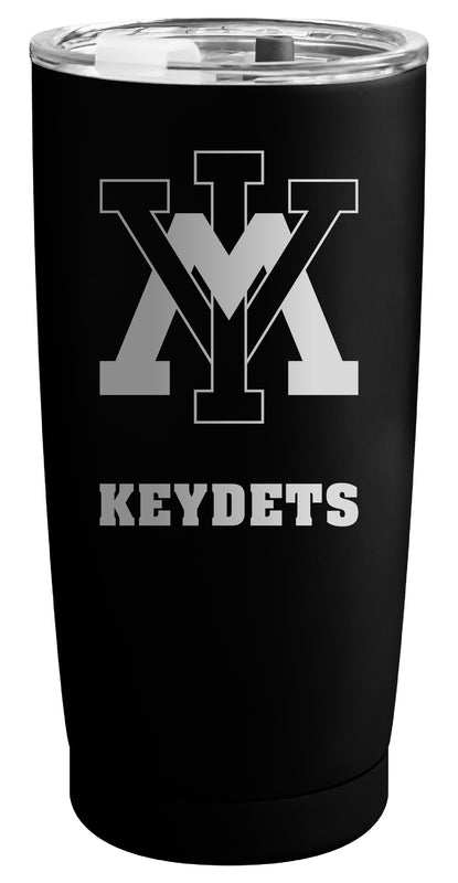 VMI Keydets Officially Licensed 16 oz Engraved Insulated Stainless Steel Tumbler Black