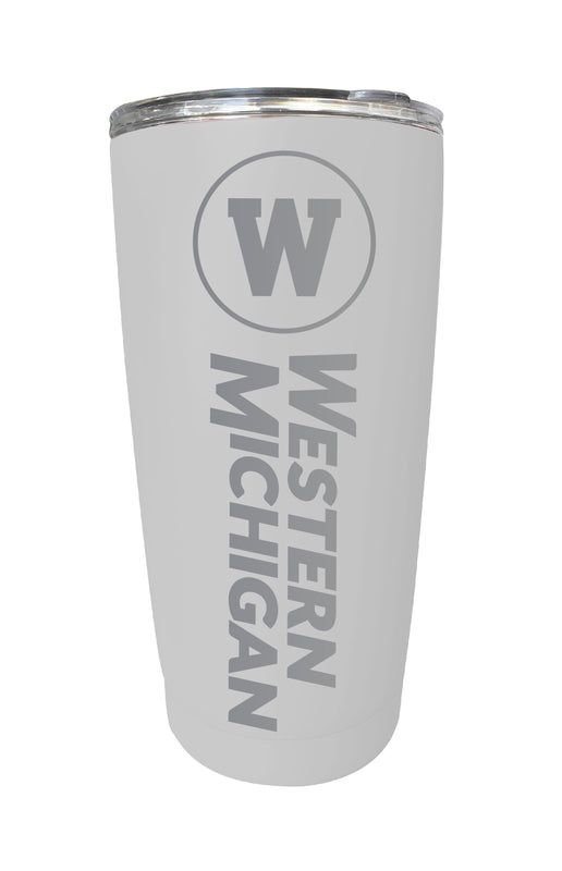 Western Michigan University NCAA Laser-Engraved Tumbler - 16oz Stainless Steel Insulated Mug Choose Your Color