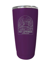 Load image into Gallery viewer, Hot Springs Arkansas Souvenir 16 oz Engraved Stainless Steel Insulated Tumbler
