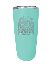Load image into Gallery viewer, Hot Springs Arkansas Souvenir 16 oz Engraved Stainless Steel Insulated Tumbler

